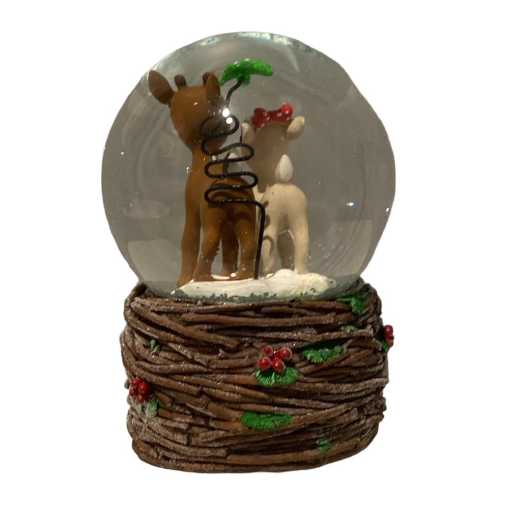 LAST ONE Rudolph and Clarice Musical SnowGlobe - Picture 6 of 11